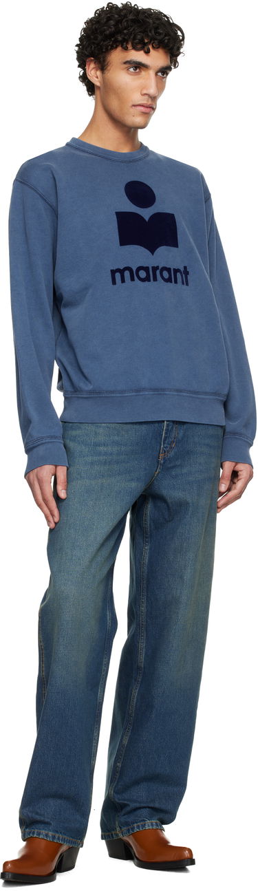 Mikina ISABEL MARANT Mikoy Sweatshirt Modrá | SW0029HA-D1M07H, 3