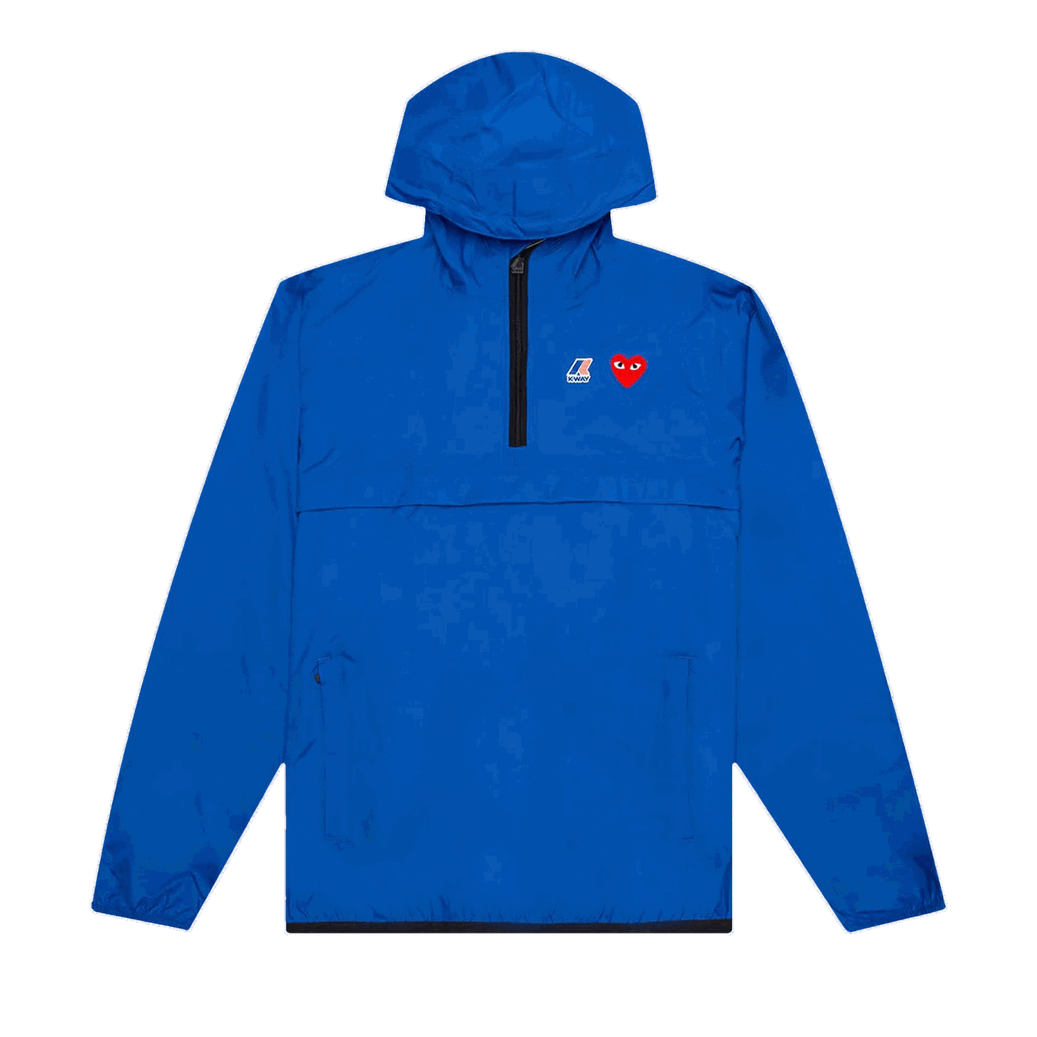 Vetrovka Comme des Garçons PLAY x K-Way Half Zip Hooded Jacket Modrá | AZ J502 051 2, 0