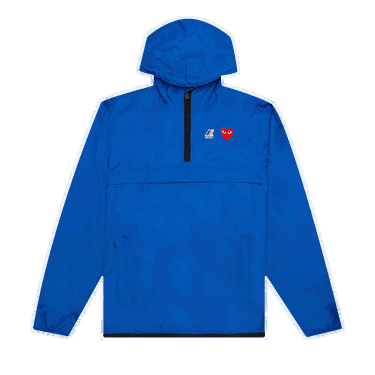 Vetrovka Comme des Garçons PLAY x K-Way Half Zip Hooded Jacket Modrá | AZ J502 051 2, 0