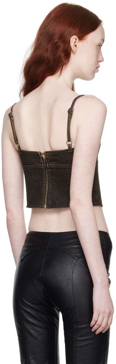 Tielko Miaou Miaou Kiko Denim Tank Top Hnedá | 7075RWDOCH, 2