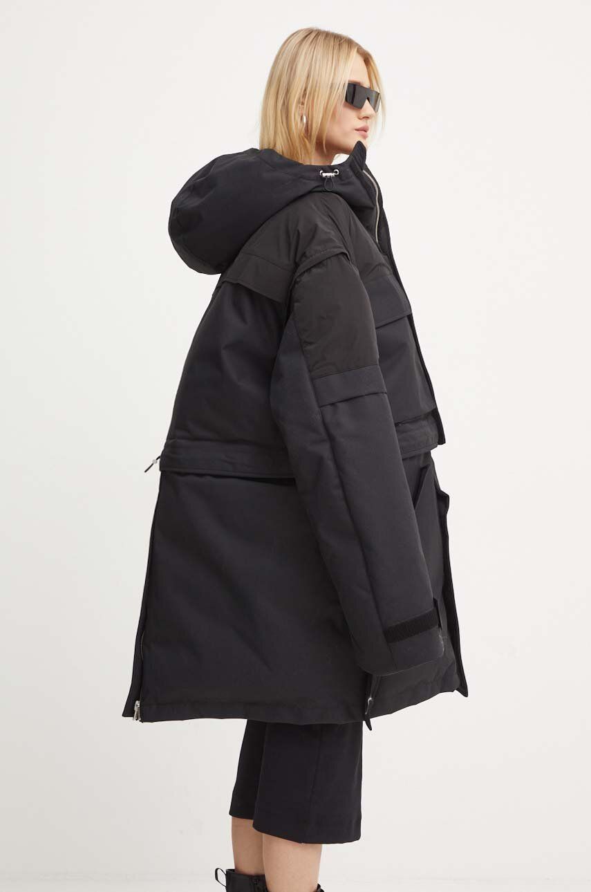 Layered Hooded Puffer Parka