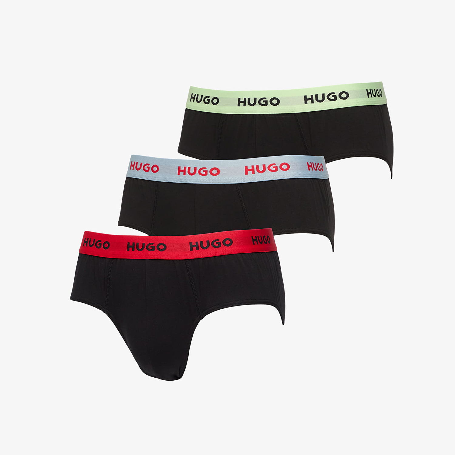 Boxerky BOSS Hugo Boss Cotton Stretch Hip Brief 3-Pack Čierna | 50532570-980, 0