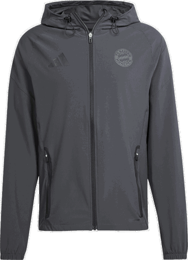 Súprava adidas Originals FC Bayern Munich Hooded Jacket Čierna | jw4674, 1