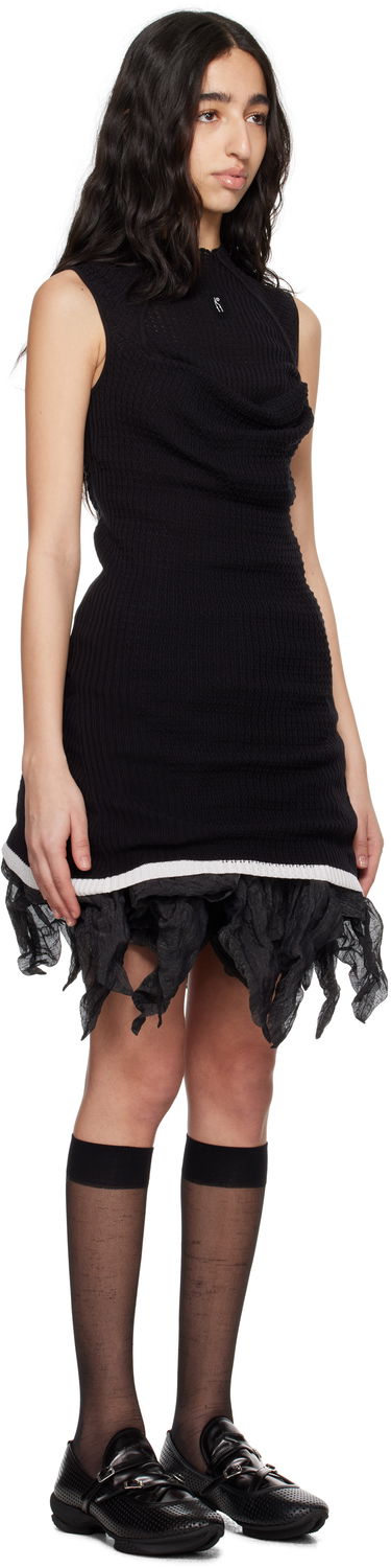 Šaty KIKO KOSTADINOV Kiko Kostadinov Vecto Knit Tunic Minidress Čierna | KKWSS25KN03-95, 1