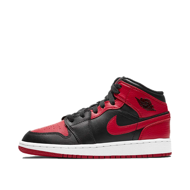 Tenisky a topánky Jordan Air Jordan 1 Mid GS "Banned" Červená | 554725-074, 1