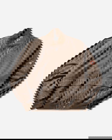 Bomber bunda Cav Empt Cotton Flannel Zip Jacket Hnedá | CES28JK15 BROWN, 0