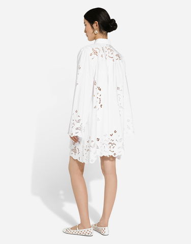 Košeľa Dolce & Gabbana Cotton Shirt Dress With Cut-Out Detailing Biela | F6JMIZGDCJLW0800, 2