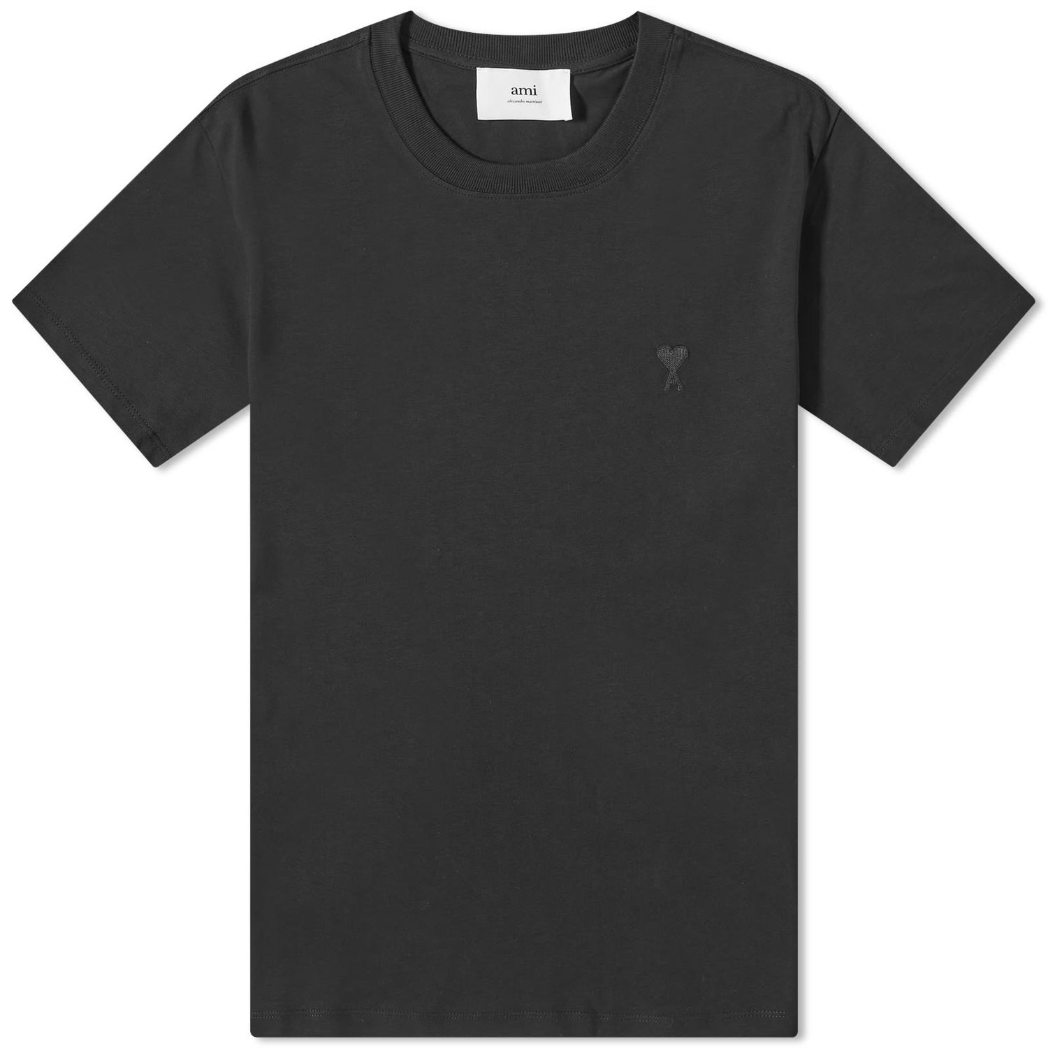 Tričko AMI Tonal A Heart T-Shirt Čierna | UTS003-724-001, 0