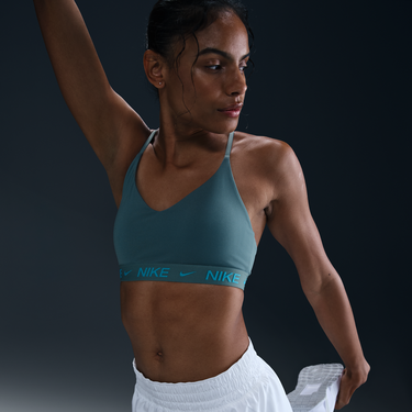Podprsenka Nike Nike Indy Padded Light-Support Adjustable Sports Bra Zelené | FD1062-006, 3