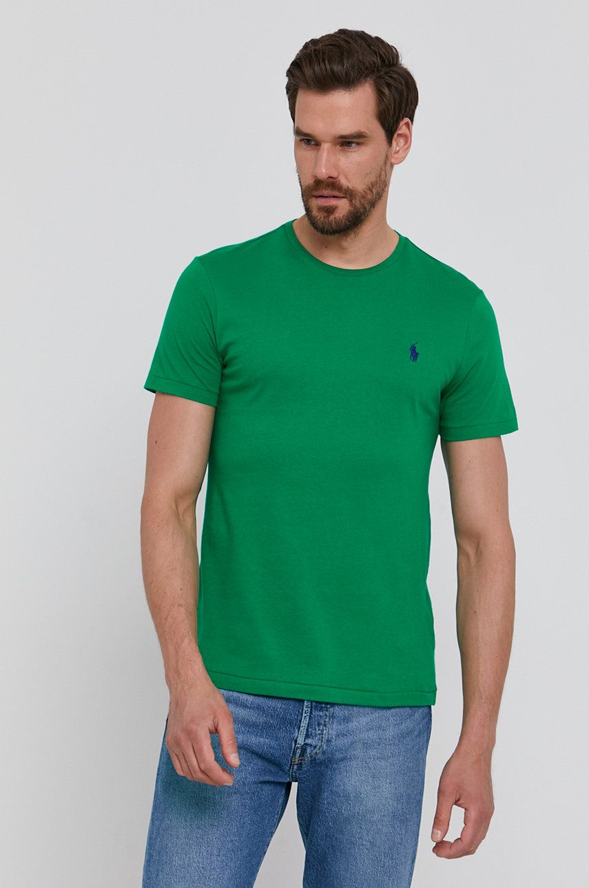 Tričko Polo by Ralph Lauren Custom Fit Tee Zelené | 710671438223, 0