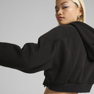 Mikina Puma The Fast Race Cropped Hoodie Čierna | 626650_01, 4