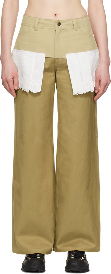 Nohavice Andersson Bell Andersson Bell Lace Pleats Skirt Trousers Béžová | apa798w, 0