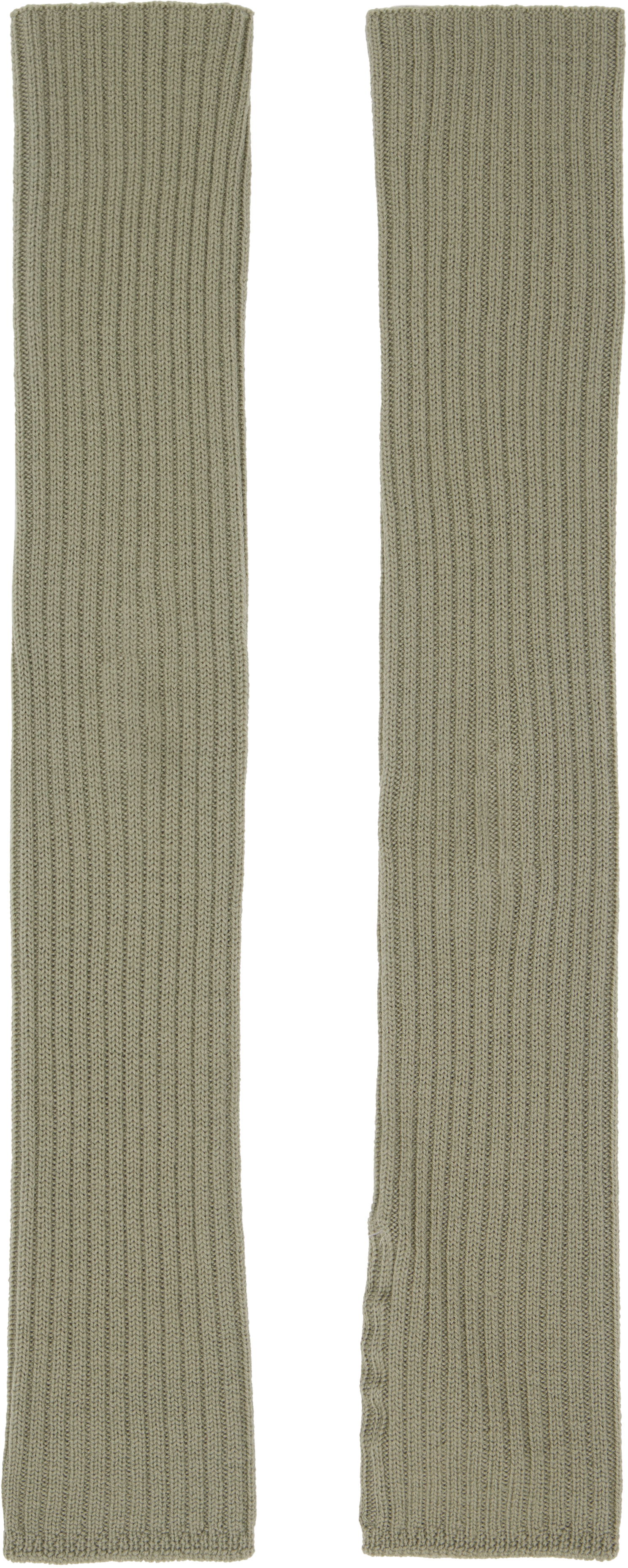 Rukavice Rick Owens Rick Owens Hollywood Rasato Knit Arm Warmers Zelené | RU01E5488 M, 0