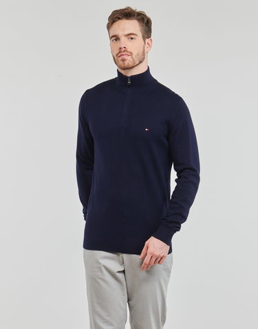 Sveter Tommy Hilfiger PIMA ORG CTN CASHMERE ZIP MOCK Béžová | MW0MW28049-DW5, 1