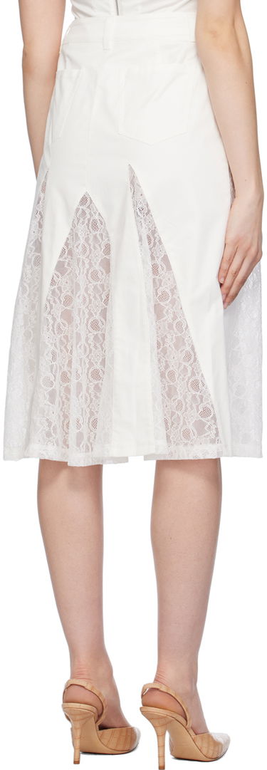 Sukňa Miaou Miaou Anita Lace Midi Skirt Biela | 4058SPSDOV, 2