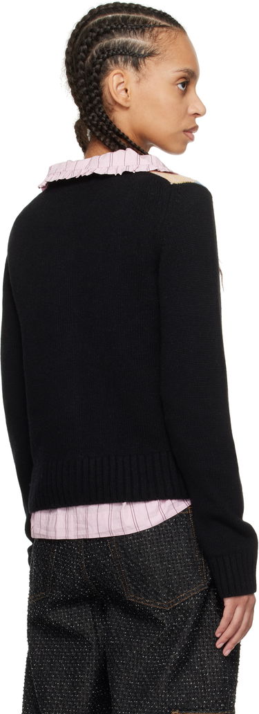 Sveter GANNI GANNI Harlequin Knit Cardigan Rôznofarebný | K2380, 2