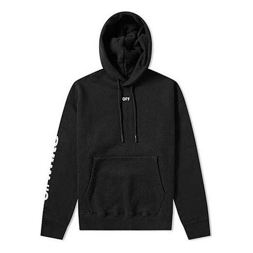Mikina Off-White Virgil Abloh Diag Skulls Hoodie Čierna | OMBB037S19D250171088