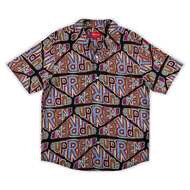 Košeľa Supreme Perspective Rayon Short-Sleeve Shirt Rôznofarebný | FW20S25 BLACK, 0