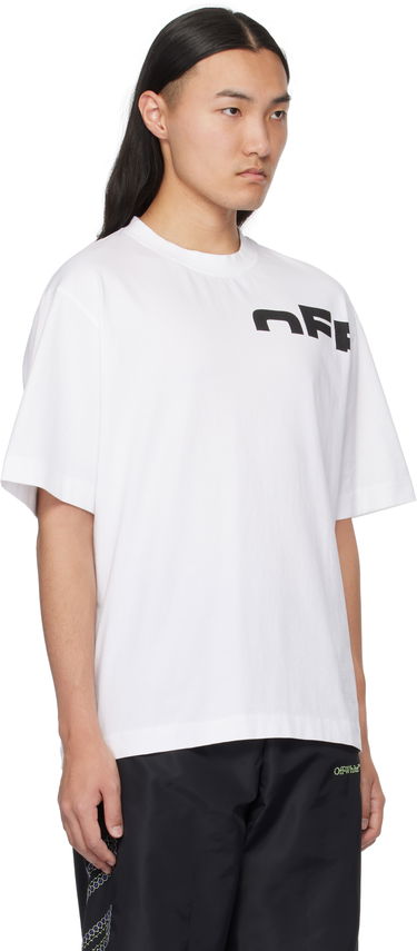 Tričko Off-White Logo-Print T-Shirt Biela | OMAA120S25JER00B0110, 3