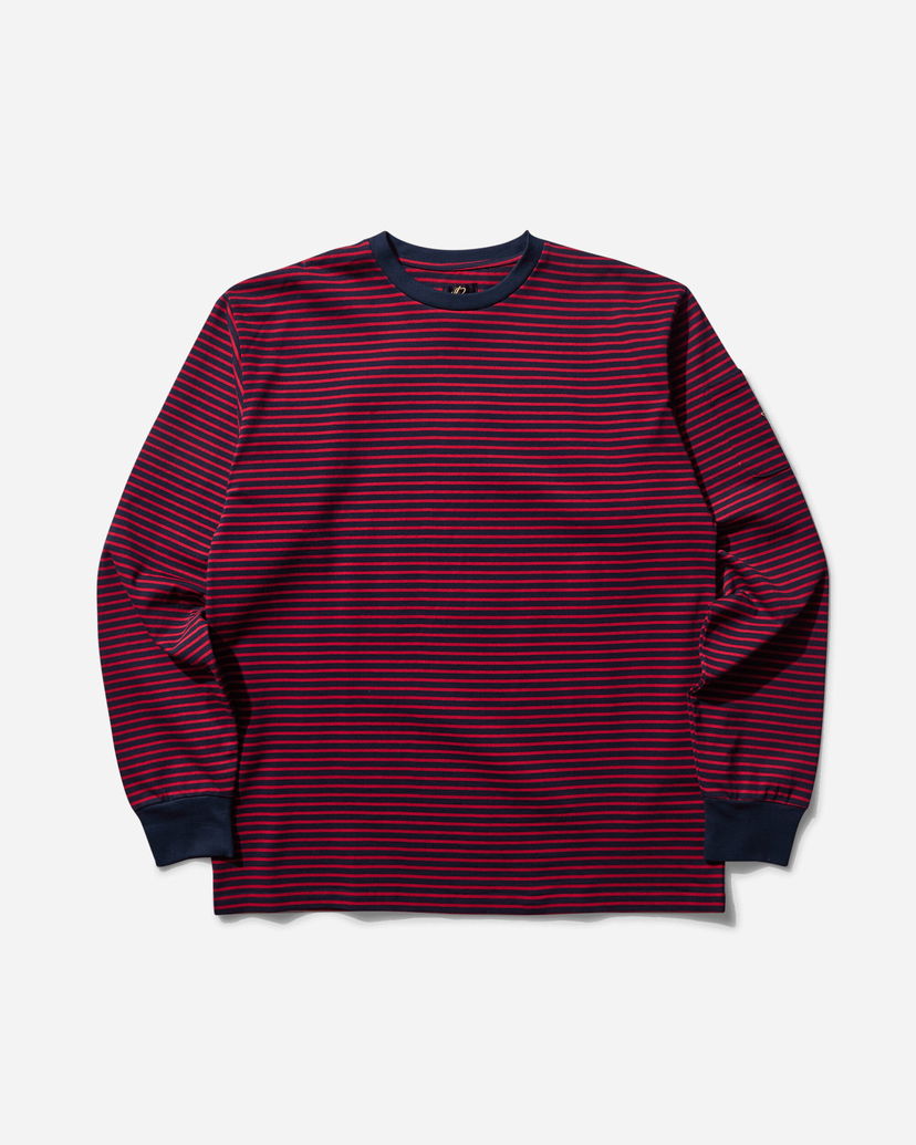 Tričko Needles Striped Crewneck Longsleeve T-shirt Červená | PU295 C1