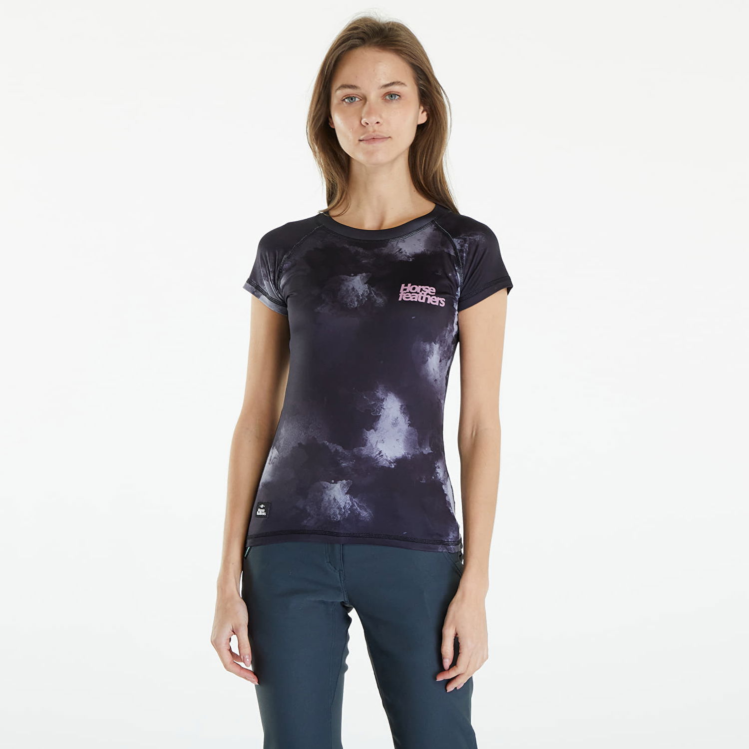 Tričko Horsefeathers Vala Top Grayscale Čierna | TW026B, 0