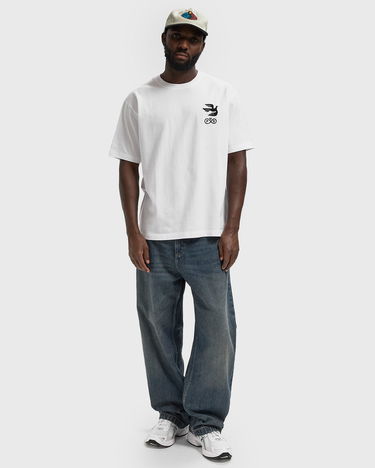 Tričko By Parra Infinite Bird Logo Graphic T-Shirt Biela | 54215, 1