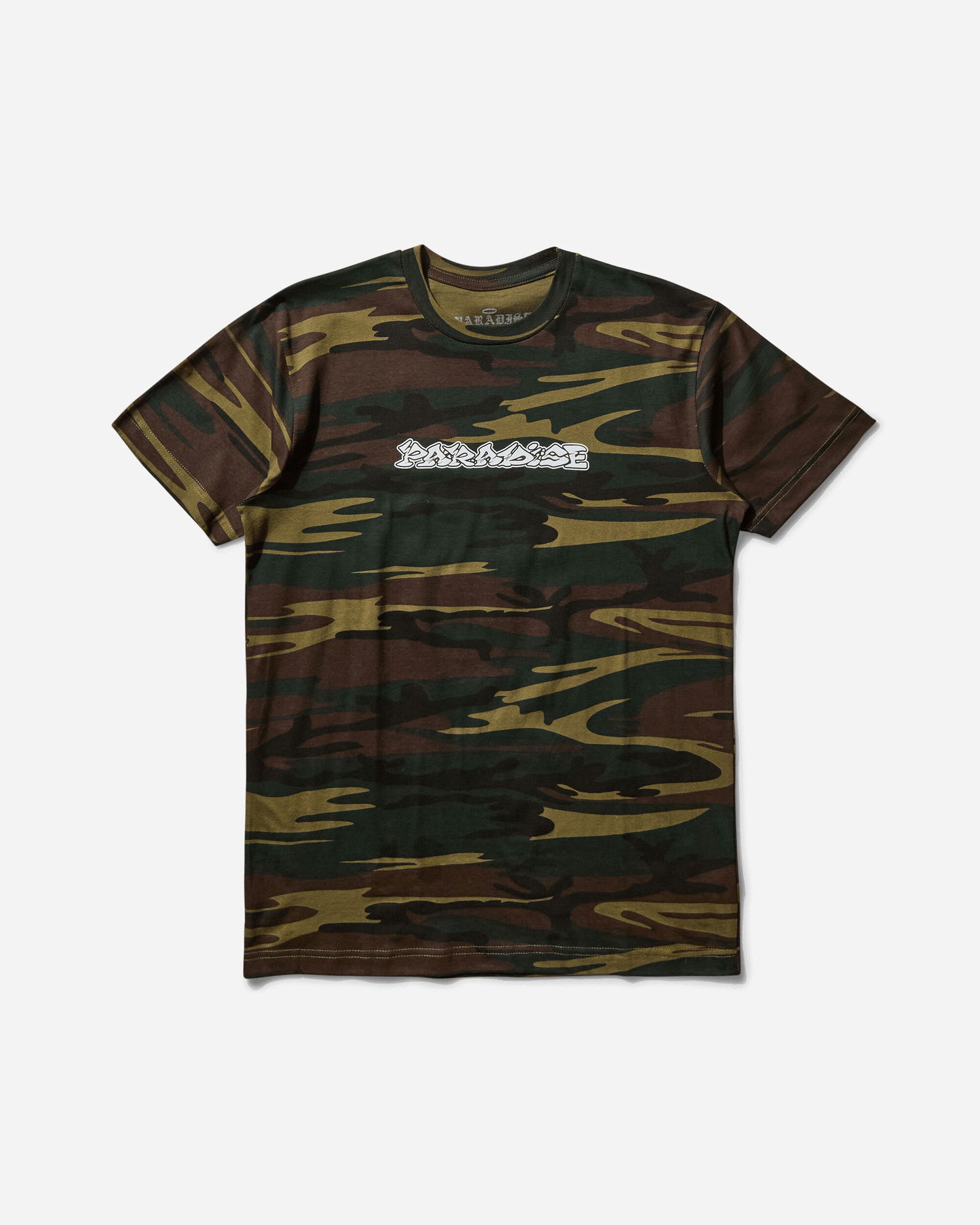Tričko PARADIS3 Paratopia Camo T-Shirt Zelené | PAPARATOPIATEE 1, 1