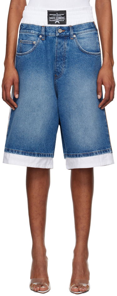 Šortky Jean Paul Gaultier Gaultier 'The Trompe-lœil' Denim Shorts Modrá | 24/25-U-SH025I-D013-5701, 0