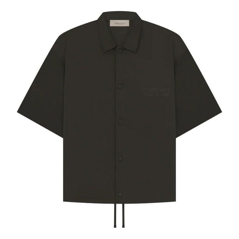 Košeľa Fear of God Essentials By Fear of God Short-Sleeve Nylon Shirt Čierna | 186BT224000F
