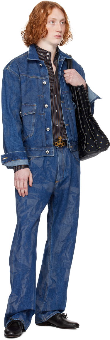 Bunda Vivienne Westwood Vivienne Westwood Marlene Denim Jacket Modrá | 2801000E-W014L-, 4