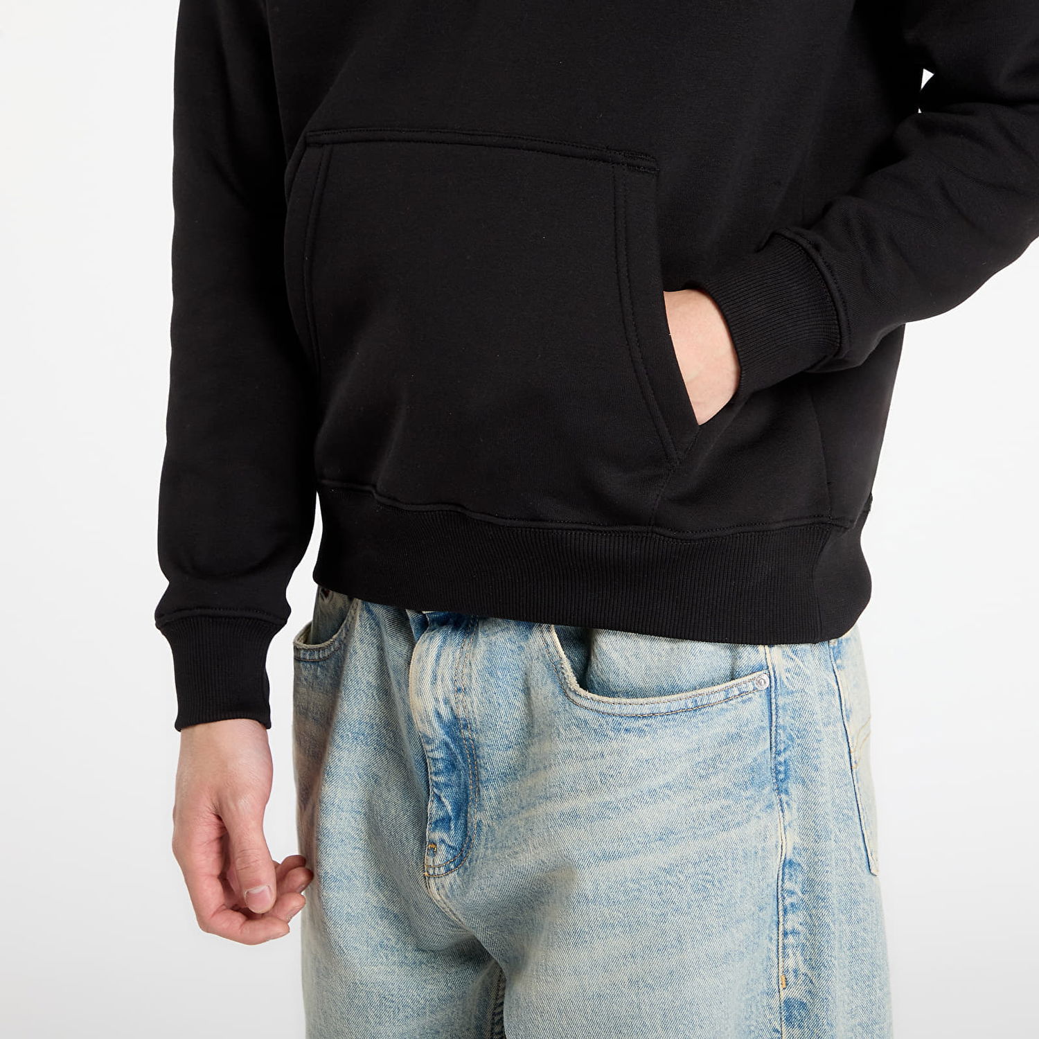 Mikina Alpha Industries Basic Hoodie Effect Print Čierna | 178312EP-03, 1