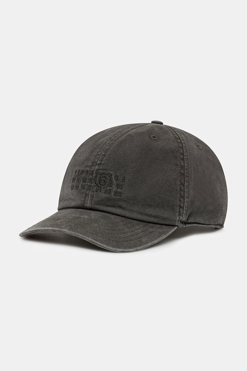 Šiltovka Maison Margiela MM6 Maison Margiela Cotton Baseball Cap Šedá | SH0TC0005.M35346.860