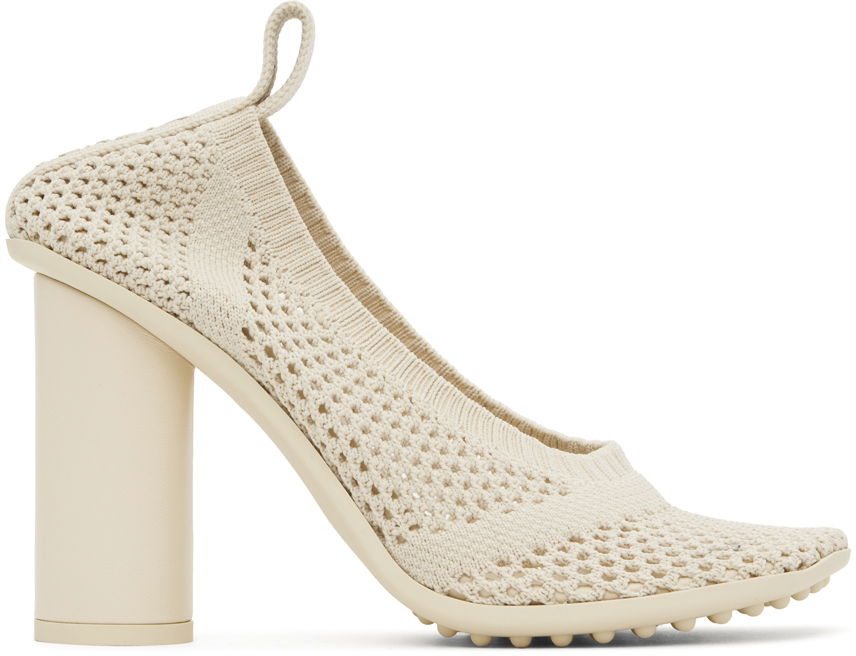 Tenisky a topánky Bottega Veneta Knitted Pumps With Heel Béžová | 787056 V3XY0, 0