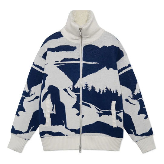 Sveter Li-Ning Li-Ning Catwalk Fleece-Lined Zip-Up Jacket Biela | AFDS225-1, 0