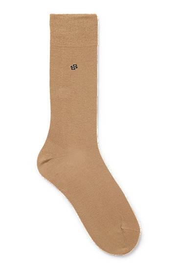 Ponožky BOSS Cotton Blend Socks, Pack of Three Béžová | 50543650, 0