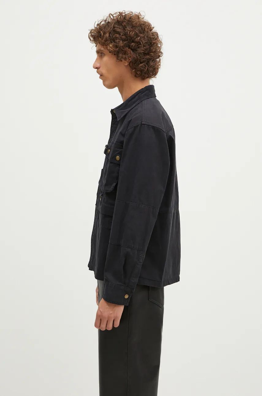 Košeľa Barbour Overshirt Twill Oakmoor Čierna | MOS0380, 1