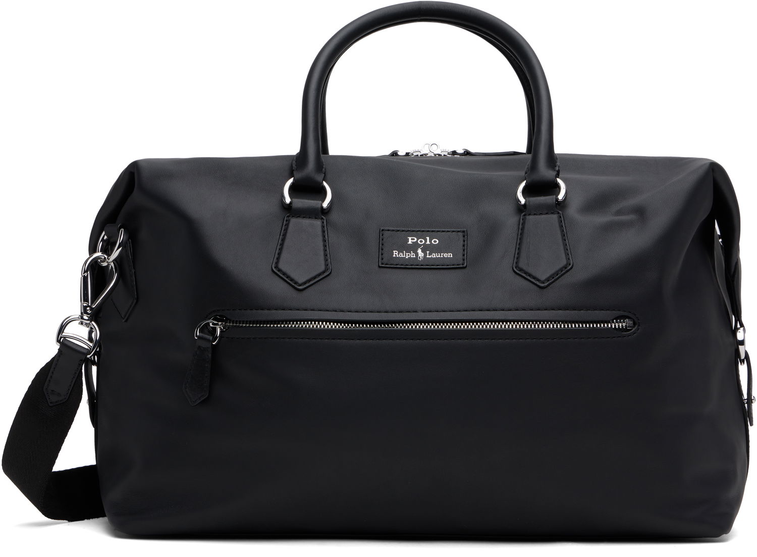 Cestovná taška Polo by Ralph Lauren Ralph Lauren Smooth Leather Large Duffle Bag Čierna | 405962455001, 0