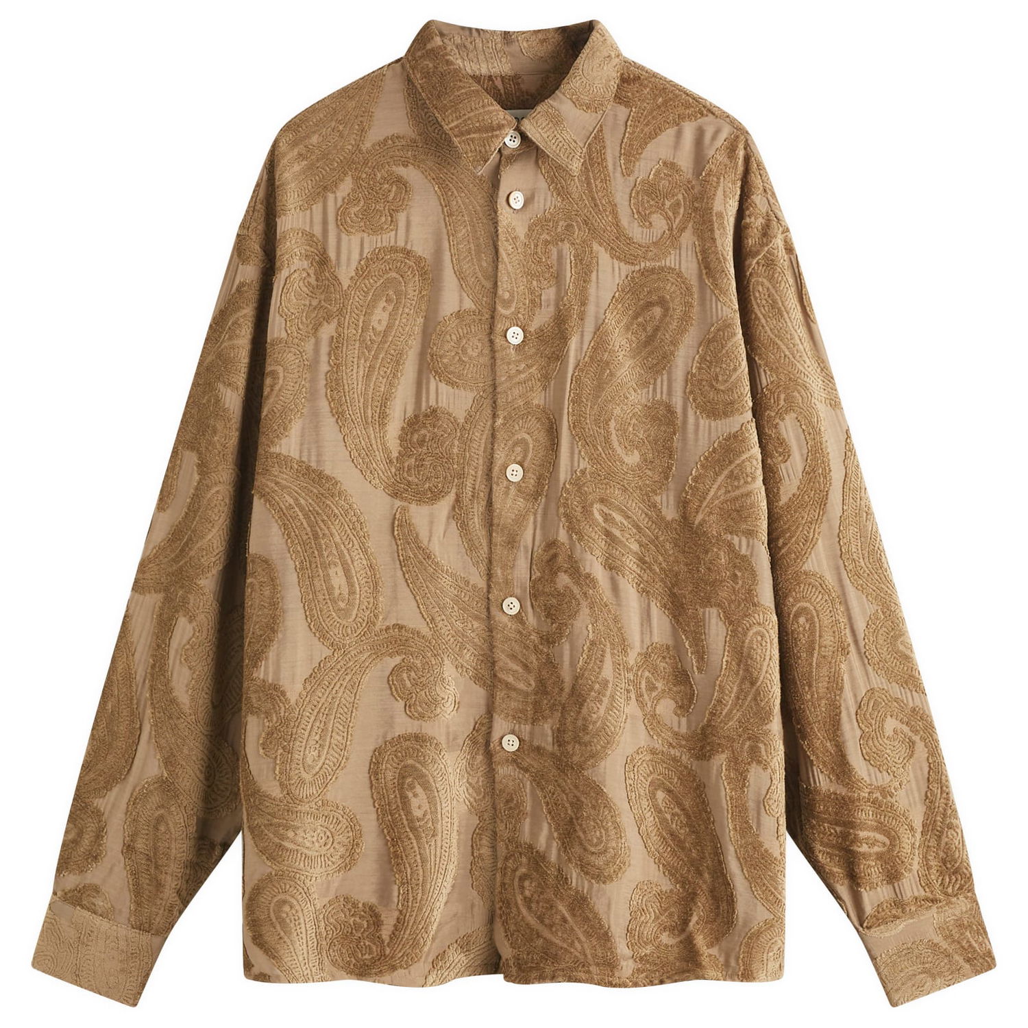 Košeľa A Kind of Guise Derbin Shirt Velvet Paisley Hnedá | 128-12607-152, 0
