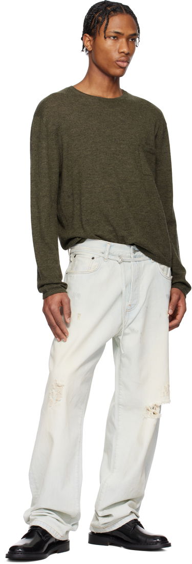 Sveter Acne Studios Acne Studios Cashmere Crew Neck Sweater Zelené | B60354-, 3