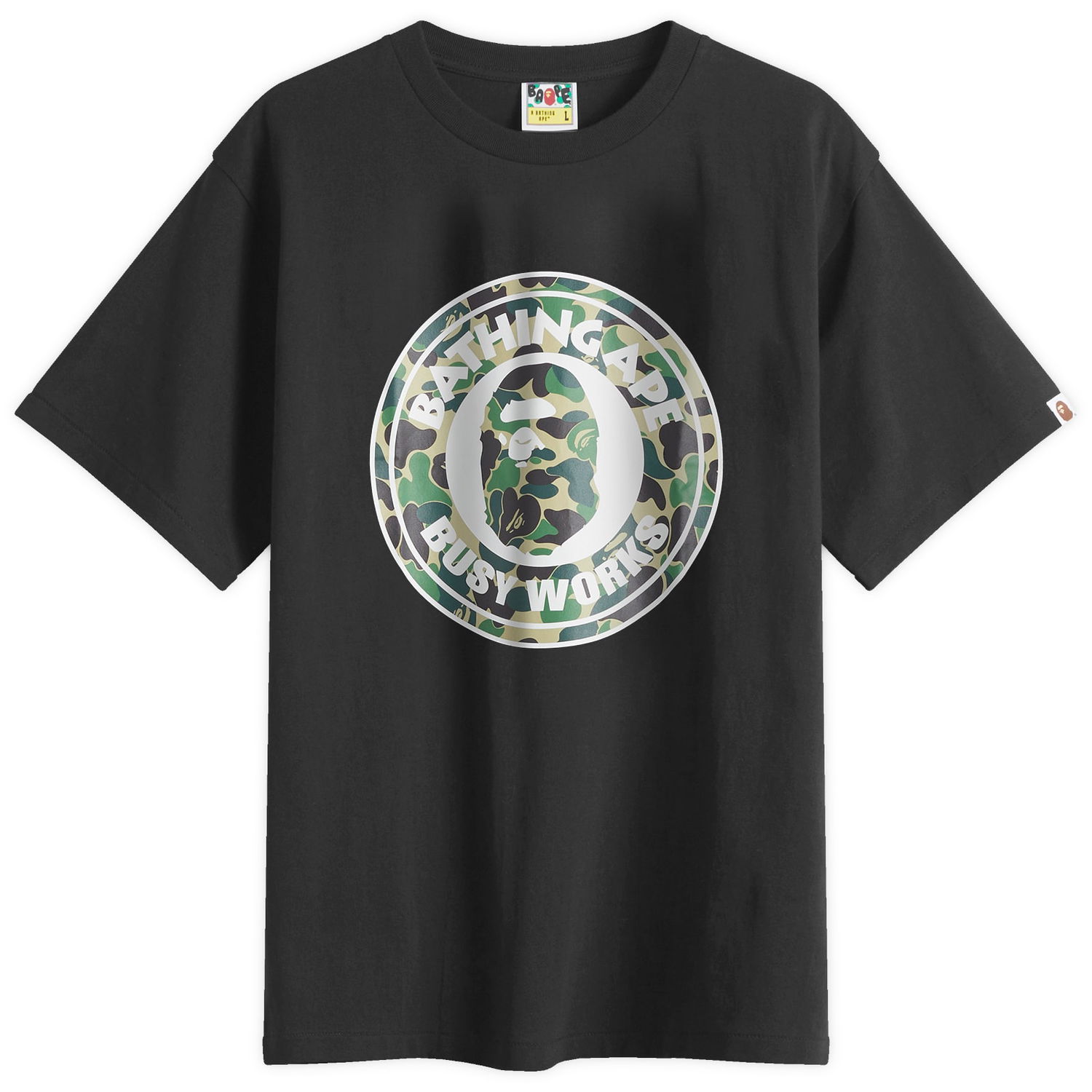 Tričko BAPE Abc Camo Busy Works Tee, Size L Čierna | 001TEL301006M-BGN, 1