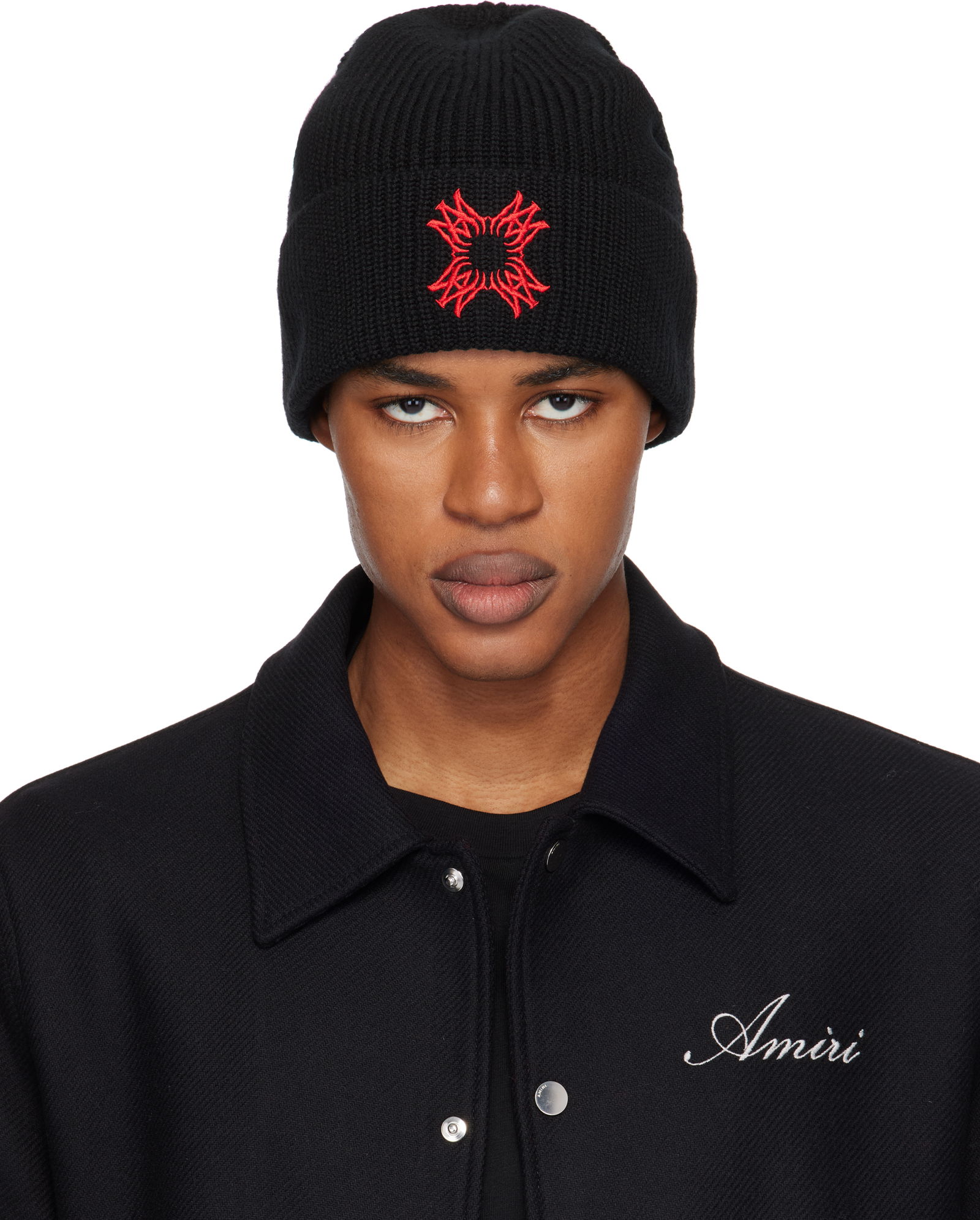 'MA' Quad Embroidered Beanie