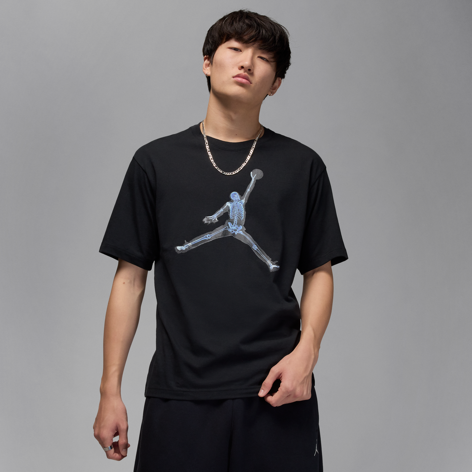 Tričko Jordan Jordan Skeleton Jumpman Graphic Cotton T-Shirt Čierna | HQ8976-010, 0