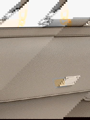 Kabelka Dolce & Gabbana Sicily Medium Dauphine Leather Top Handle Bag Dolce & Gabbana Béžová | BB6003B100180045, 3