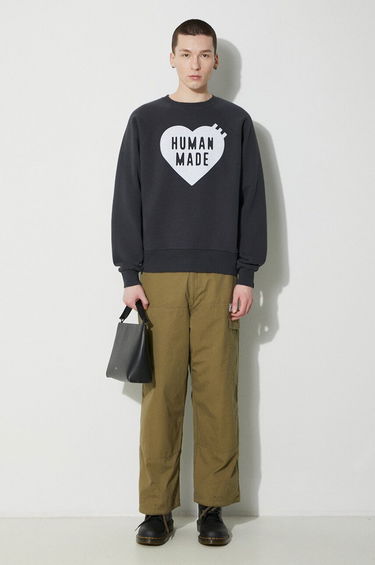 Mikina Human Made Heart Logo Sweatshirt Šedá | HM26CS041, 1