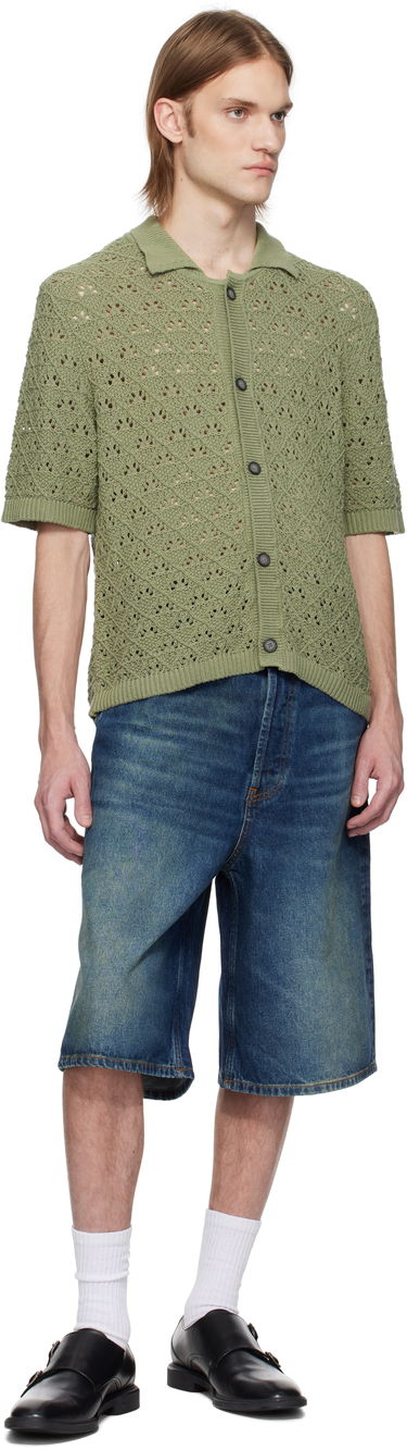 Šortky BOSS Hugo Logo Patch Denim Shorts Modrá | 50537732, 3