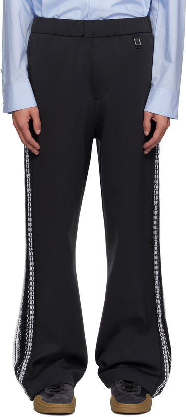 Nohavice WOOYOUNGMI Wooyoungmi Knit Detail Track Pants Čierna | W251PT17, 0