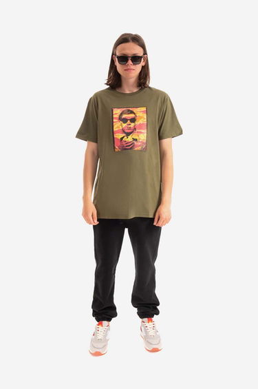 Tričko Maharishi Warhol Polaroid Portrait T-Shirt Zelené | 9711.OLIVE, 1