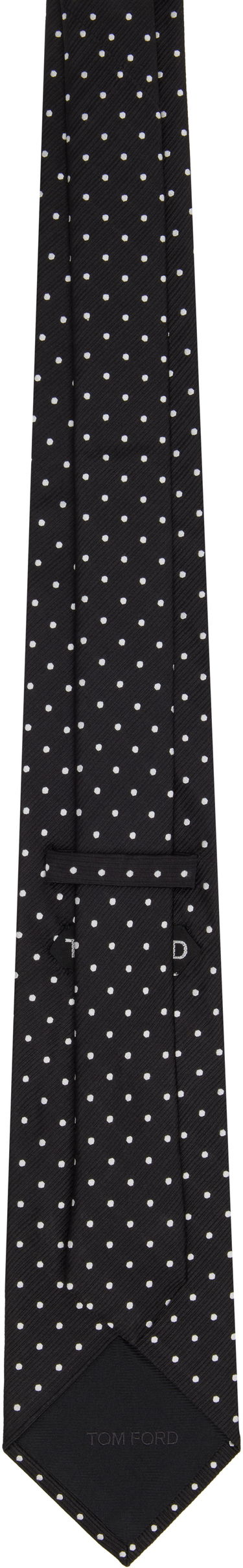 Opasok Tom Ford TOM FORD Silk Tie with Polka Dots Čierna | STE001-S0073, 1