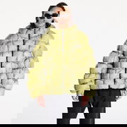 Jacket Sport Patch Square Quilted Puffer Jacket Lime Green L