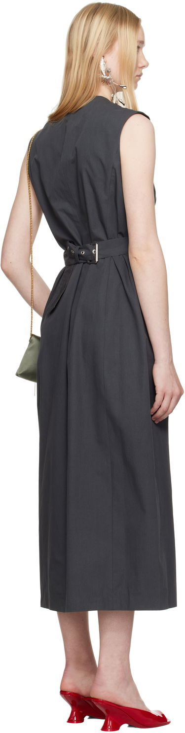 Šaty Dries Van Noten Dries Van Noten Tailored Midi Dress Šedá | 251-011021-1449, 2